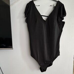Elegant Black One-Piece Swimsuit